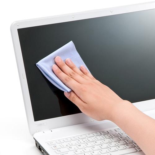 液晶クリーナー（お掃除・画面・ディスプレイ・ブルー・クリーニングクロスタイプ） CD-CC2BLN サンワサプライ