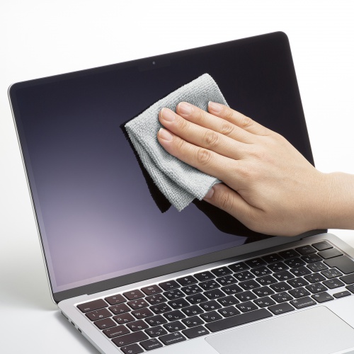 クリーニングクロス（マイクロファイバー・厚手・BOXタイプ・20枚・グレー） CD-CCBOX サンワサプライ