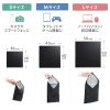 ガジェットクロス（ピタッとくっつく・マイクロファイバー・画面クリーニング・クリーニングクロス・持ち運び・キズ対策・Sサイズ・ブラック）