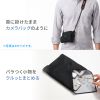 ガジェットクロス（ピタッとくっつく・マイクロファイバー・画面クリーニング・クリーニングクロス・持ち運び・キズ対策・Mサイズ・ブラック）