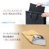 ガジェットクロス（ピタッとくっつく・マイクロファイバー・画面クリーニング・クリーニングクロス・持ち運び・キズ対策・Lサイズ・ベージュ）