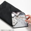 ガジェットクロス（ピタッとくっつく・マイクロファイバー・画面クリーニング・クリーニングクロス・持ち運び・キズ対策・Lサイズ・ブラック）