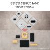 ガジェットクロス（ピタッとくっつく・マイクロファイバー・画面クリーニング・クリーニングクロス・持ち運び・キズ対策・Lサイズ・ブラック）