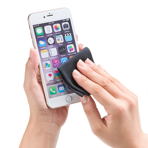 クリーニングクロス Sサイズ（ブラック）　CD-KCC2　サンワサプライ