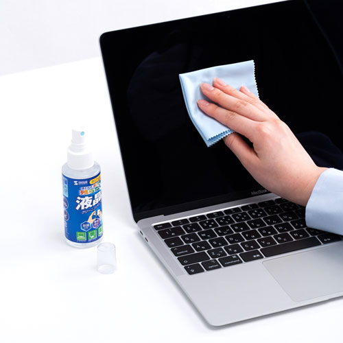 拭き跡をほとんど残さないクリーニングスプレー（液晶用） サンワサプライ