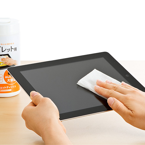 タブレット用ウェットティッシュ（80枚） サンワサプライ