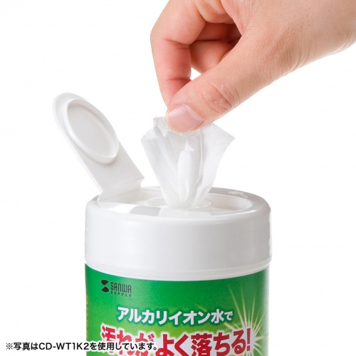 パソコン用ウェットティッシュ（100枚入り・除菌・消臭・帯電防止・電解アルカリイオン水）