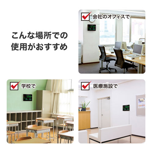 CO2二酸化炭素パネルモニター CHE-C2 サンワサプライ