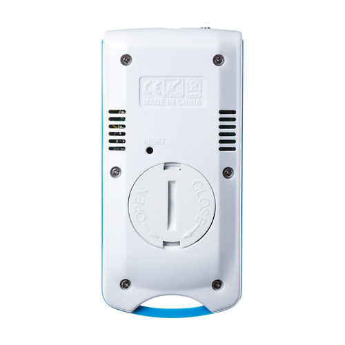 デジタル温湿度計(手持ち用・熱中症・インフルエンザ指数・紫外線指数・カレンダー機能・警告ブザー・LEDライト)