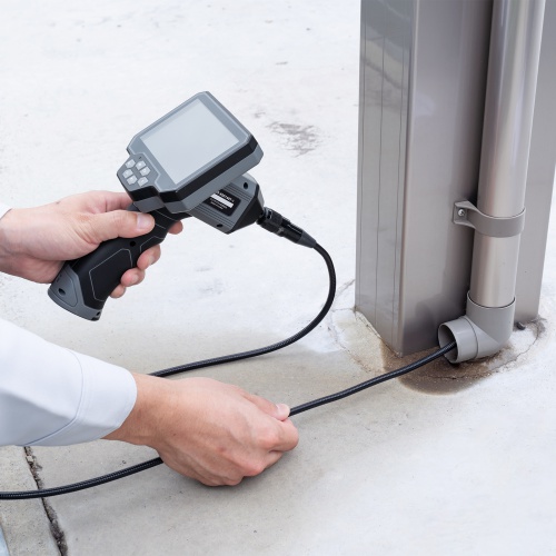 ファイバースコープ（工業用内視鏡カメラ・IP67・8mm・防水カメラ・スネークカメラ・ボアスコープ・5インチモニター・1mケーブル・LED搭載）