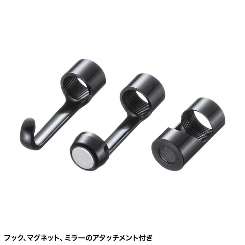 ファイバースコープ（工業用内視鏡カメラ・IP67・8mm・防水カメラ・スネークカメラ・ボアスコープ・5インチモニター・1mケーブル・LED搭載）