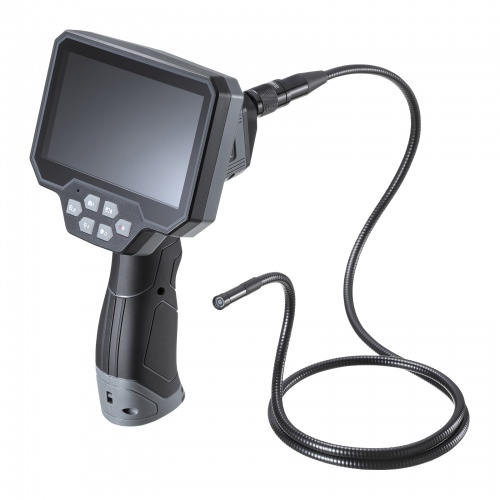 ファイバースコープ（工業用内視鏡カメラ・IP67・8mm・防水カメラ・スネークカメラ・ボアスコープ・5インチモニター・1mケーブル・LED搭載）