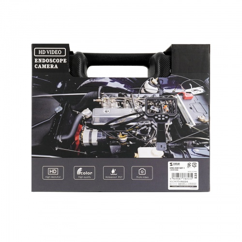 ファイバースコープ（工業用内視鏡カメラ・IP67・8mm・防水カメラ・スネークカメラ・ボアスコープ・5インチモニター・1mケーブル・LED搭載）