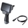 ファイバースコープ（工業用内視鏡カメラ・IP67・8mm・防水3カメラ・スネークカメラ・ボアスコープ・5インチモニター・1mケーブル・LED搭載）