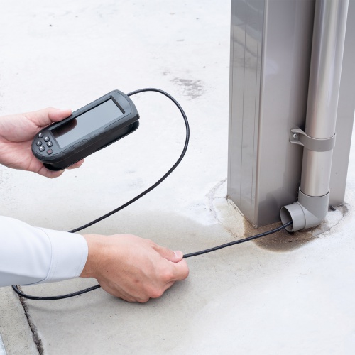 ファイバースコープ（工業用内視鏡カメラ・IP67コンパクト・ハンディタイプ・5.2mm・防水・スネークカメラ・ボアスコープ・4.3インチモニター・1mケーブル・LED搭載）