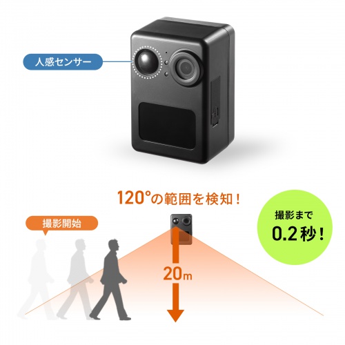 トレイルカメラ（防犯カメラ・防犯・ワイヤレス・赤外線センサー内蔵・800万画素・IP67防水防塵・バッテリー内蔵・犯罪抑止・獣害対策・オフィス・家庭・シンプルデザイン）