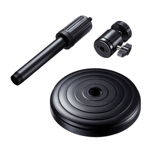 WEBカメラ用卓上スタンド（スマホホルダー付き・テレワーク・動画撮影・WEB会議・高さ調節可能）