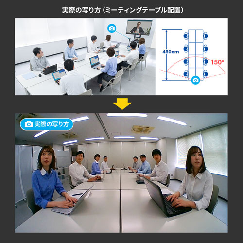 Webカメラ｜超広角レンズ・高画質・会議・Zoom・CMS-V43BK