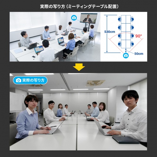 Webカメラ｜広角・4K・ノイズキャンセル/会議用・CMS-V52S
