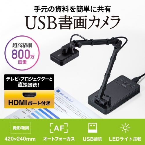 USB書画カメラ（HDMI出力機能付き）