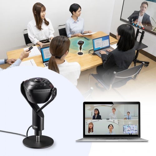 Webカメラ｜360度・マイクスピーカー内蔵・CMA-V71BK