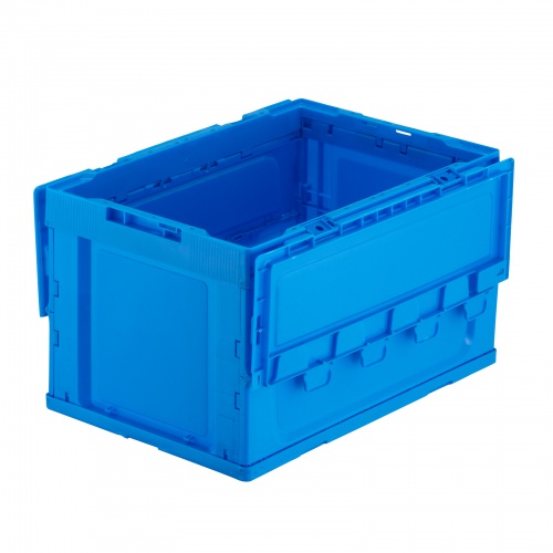 折りたたみコンテナ（50L・フタ付き・収納ケース・収納ボックス） CNT-CV50BL サンワサプライ