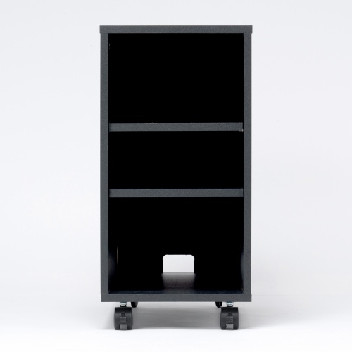 機器収納ボックス（木製・ケーブル口・キャスター付き・ブラック） CP-050BK サンワサプライ