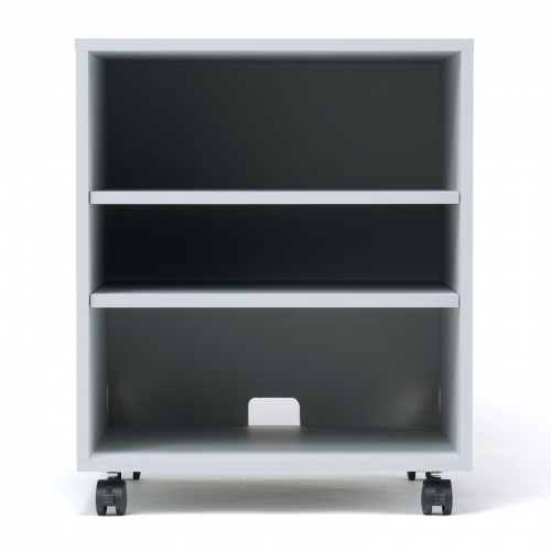 機器収納ボックス（木製・ケーブル口・キャスター付き・ライトグレー） CP-051GY サンワサプライ