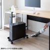CPUスタンド（ゲーミング用・デスクトップ用・キャスター付き・耐荷重50kg・スチール製・ほこり対策・無段階調節）