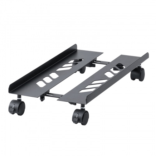 CPUスタンド（ゲーミング用・デスクトップ用・キャスター付き・耐荷重50kg・スチール製・ほこり対策・無段階調節）