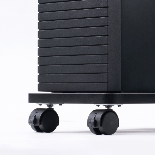 CPUスタンド（ゲーミング用・デスクトップ用・キャスター付き・耐荷重50kg・木製・ほこり対策）