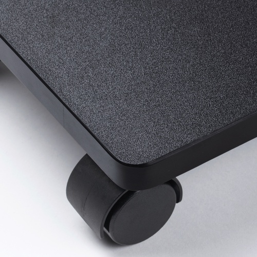 CPUスタンド（ゲーミング用・デスクトップ用・キャスター付き・耐荷重50kg・木製・ほこり対策）