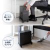 CPUスタンド（ゲーミング用・デスクトップ用・キャスター付き・耐荷重50kg・木製・ほこり対策）