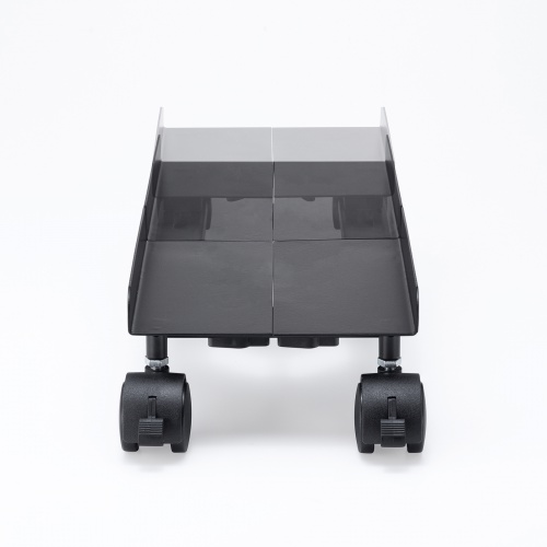 CPUスタンド（デスクトップ用・耐荷重50kg・スチール製・ゲーミングPC・パソコンラック・パソコンスタンド・キャスター付き・ほこり対策・幅/奥行き無段階調整）