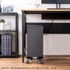 CPUスタンド（デスクトップ用・耐荷重50kg・スチール製・ゲーミングPC・パソコンラック・パソコンスタンド・キャスター付き・ほこり対策・幅/奥行き無段階調整）