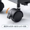 CPUスタンド（デスクトップ用・耐荷重50kg・スチール製・ゲーミングPC・パソコンラック・パソコンスタンド・キャスター付き・ほこり対策・幅/奥行き無段階調整）