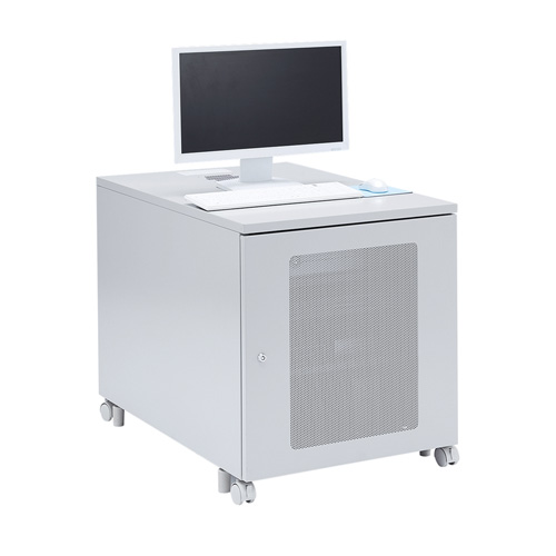 機器収納ボックス（19インチ・13U・データセンター・HUB・ルーター・NAS・鍵・扉・セキュリティ・キャスター・アジャスター・棚）CP-202 サンワサプライ　