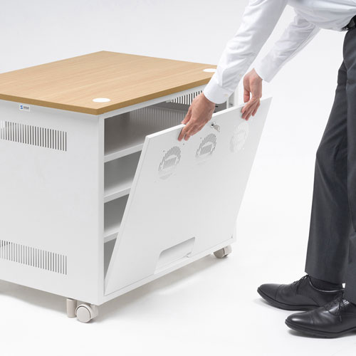 機器収納ボックス（LANハブ・データセンター・HDD・ルーター・NAS・キャスター・アジャスター・棚）CP-401 サンワサプライ