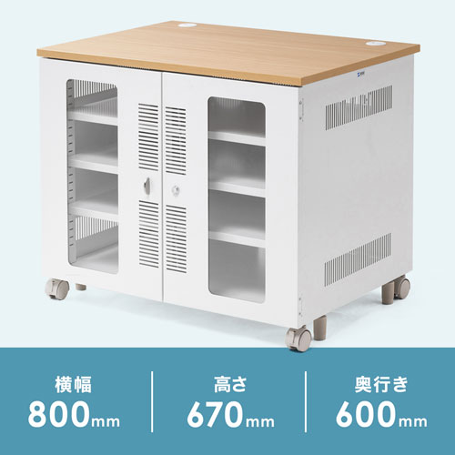 機器収納ボックス（LANハブ・データセンター・HDD・ルーター・NAS・キャスター・アジャスター・棚）CP-401 サンワサプライ