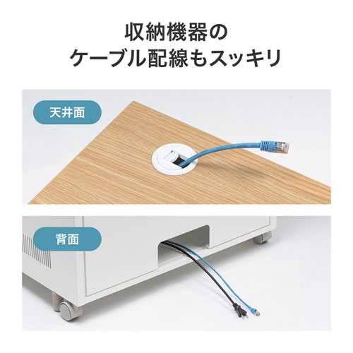 機器収納ボックス（LANハブ・データセンター・HDD・ルーター・NAS・キャスター・アジャスター・棚）CP-401 サンワサプライ