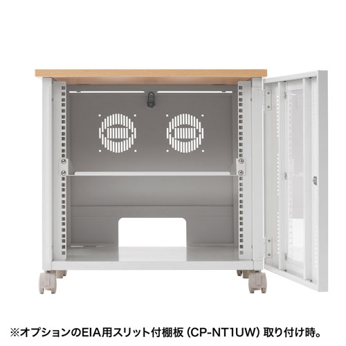 サーバーラック（ラック・19インチマウント・10U・機器収納・鍵・セキュリティ・扉・キャスター・アジャスター・棚）CP-501 サンワサプライ