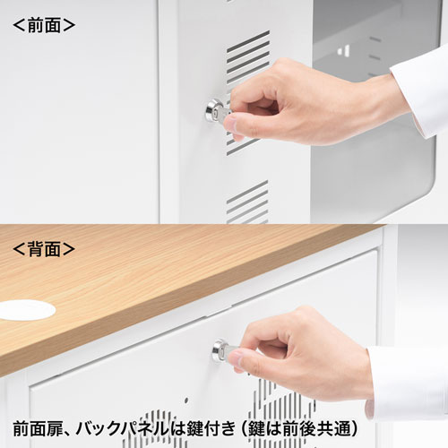 サーバーラック（ラック・19インチマウント・10U・機器収納・鍵・セキュリティ・扉・キャスター・アジャスター・棚）CP-501 サンワサプライ