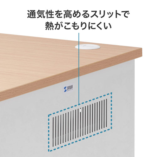 サーバーラック（ラック・19インチマウント・10U・機器収納・鍵・セキュリティ・扉・キャスター・アジャスター・棚）CP-501 サンワサプライ