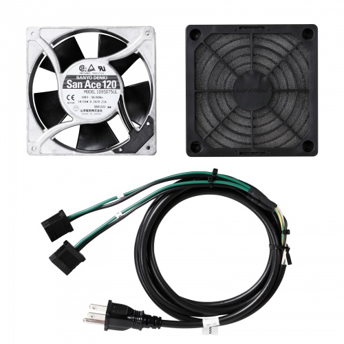 放熱ファン(サーバーラック用・高速タイプ・厚さ38mm・2個セット・サンワサプライ)CP-FANS38-2A