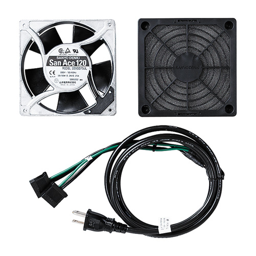 ファン冷却用高速タイプ(厚さ38mm・2個セット)CP-FANS38-2 サンワサプライ 【代引き不可商品】