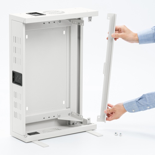 HUBボックス （サーバーラック・19インチ・小型・2U・鍵付き・幅42×奥行15×高さ60cm）