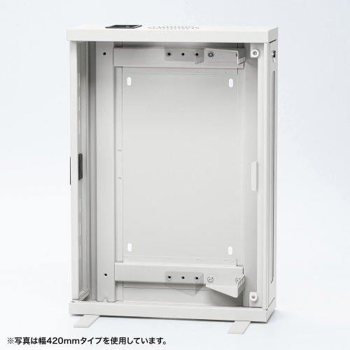 HUBボックス（サーバーラック・19インチ・小型・2U・鍵付き・幅65×奥行15×高さ60cm）