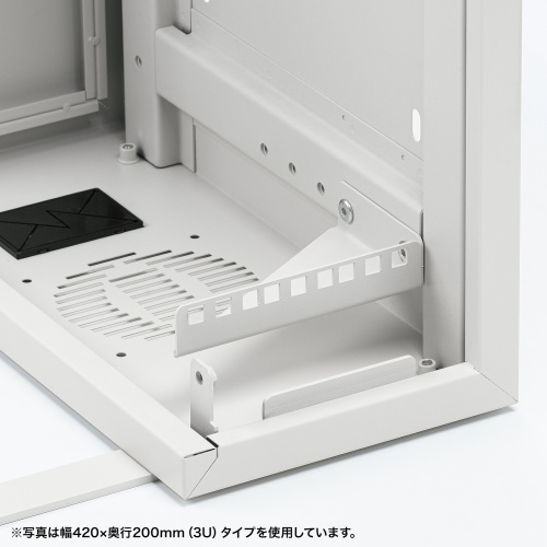 HUBボックス（サーバーラック・19インチ・小型・2U・鍵付き・幅65×奥行15×高さ60cm）