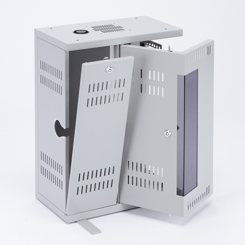 機器収納ボックス（19インチマウント・データセンター・4U・LANハブ・HDD・鍵・床置き・壁掛け・セキュリティ）CP-HBOX4U サンワサプライ
