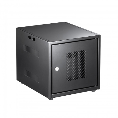 機器収納ボックス（扉付き・データセンター・鍵付き・ケーブル口付き） CP-KBOX6BK サンワサプライ